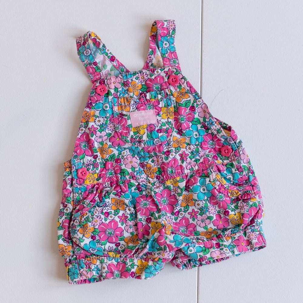 OshKoshBgosh 6 month floral overalls